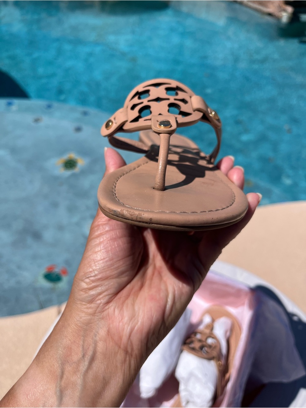 Tory Burch Miller Light Make Up Sandals-Calf Leather - Picture 9 of 16